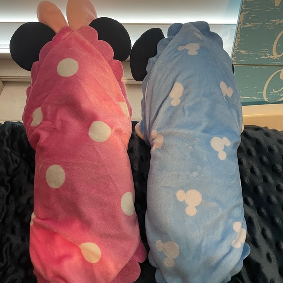 Disney Babies Minnie Mouse & Mickey Mouse Soft plush 14" with Blanket - Picture 4 of 7